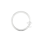 Classic Standard Wedding Ring in 18ct White Gold (2.5mm)