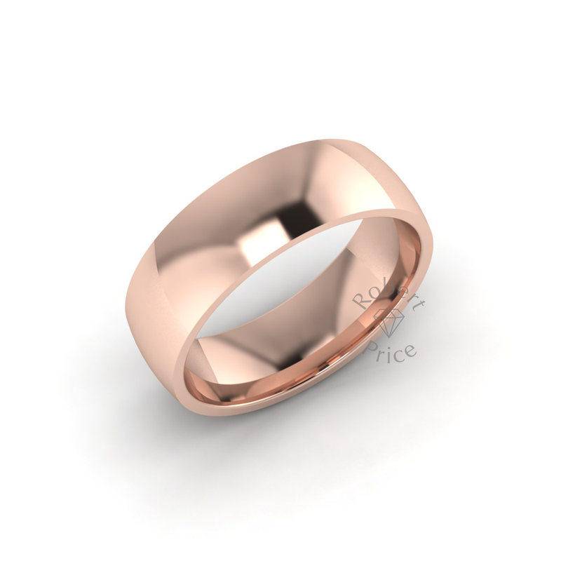 Classic Standard Wedding Ring in 18ct Rose Gold (6mm)