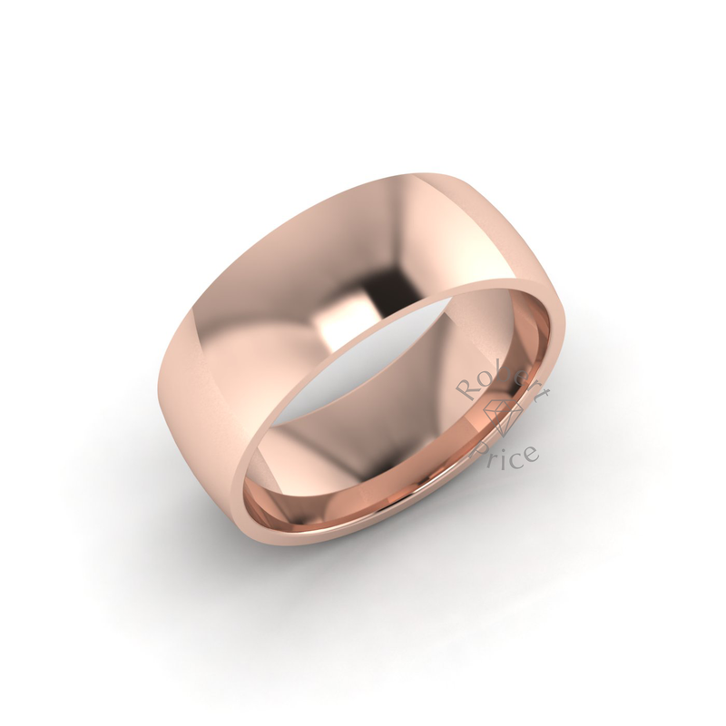 Classic Standard Wedding Ring in 18ct Rose Gold (7mm)