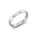 Classic Heavy Wedding Ring in 9ct White Gold (2mm)