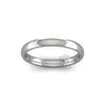 Classic Heavy Wedding Ring in 18ct White Gold (2mm)