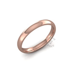Classic Heavy Wedding Ring in 9ct Rose Gold (2.5mm)