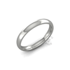Classic Heavy Wedding Ring in 18ct White Gold (2.5mm)
