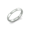 Classic Heavy Wedding Ring in 9ct White Gold (2.5mm)