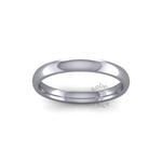Classic Heavy Wedding Ring in Platinum (2.5mm)