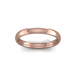 Classic Heavy Wedding Ring in 9ct Rose Gold (2.5mm)