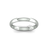 Classic Heavy Wedding Ring in 9ct White Gold (2.5mm)