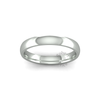 Classic Heavy Wedding Ring in 9ct White Gold (3mm)