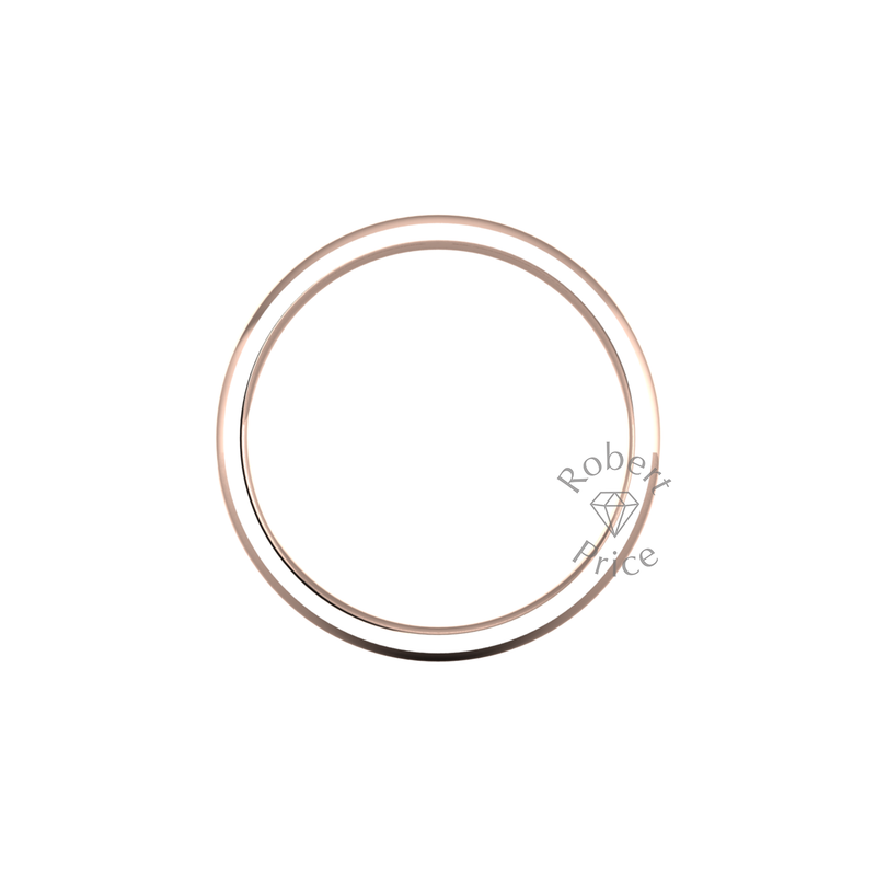 Classic Heavy Wedding Ring in 18ct Rose Gold (3mm)