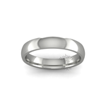 Classic Heavy Wedding Ring in 18ct White Gold (3.5mm)