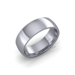 Classic Heavy Wedding Ring in Platinum (6mm)