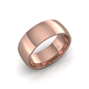 Classic Heavy Wedding Ring in 9ct Rose Gold (7mm)