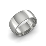 Classic Heavy Wedding Ring in 18ct White Gold (8mm)