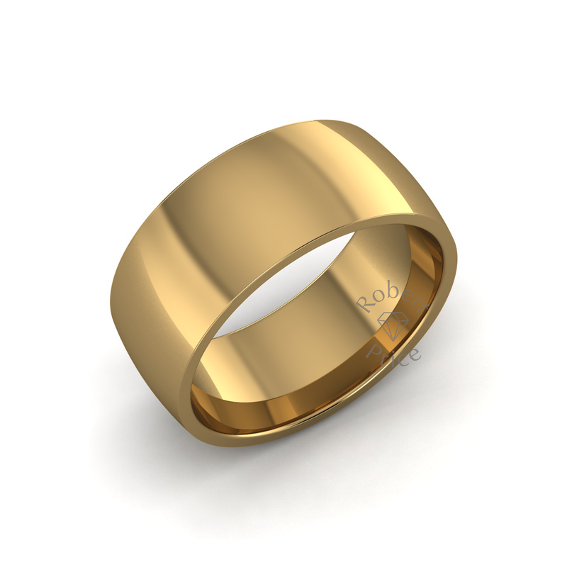 Classic Heavy Wedding Ring in 18ct Yellow Gold (8mm)