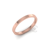 Flat Court Standard Wedding Ring in 9ct Rose Gold (2mm)