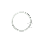 Flat Court Standard Wedding Ring in 9ct White Gold (2mm)