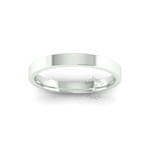 Flat Court Standard Wedding Ring in 9ct White Gold (2.5mm)