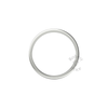 Flat Court Standard Wedding Ring in 18ct White Gold (2.5mm)