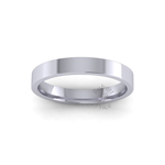 Flat Court Standard Wedding Ring in Platinum (3mm)