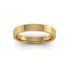 Flat Court Standard Wedding Ring in 18ct Yellow Gold (3mm)