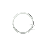 Flat Court Standard Wedding Ring in 9ct White Gold (3mm)