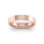 Flat Court Standard Wedding Ring in 18ct Rose Gold (3.5mm)