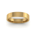 Flat Court Standard Wedding Ring in 18ct Yellow Gold (4mm)