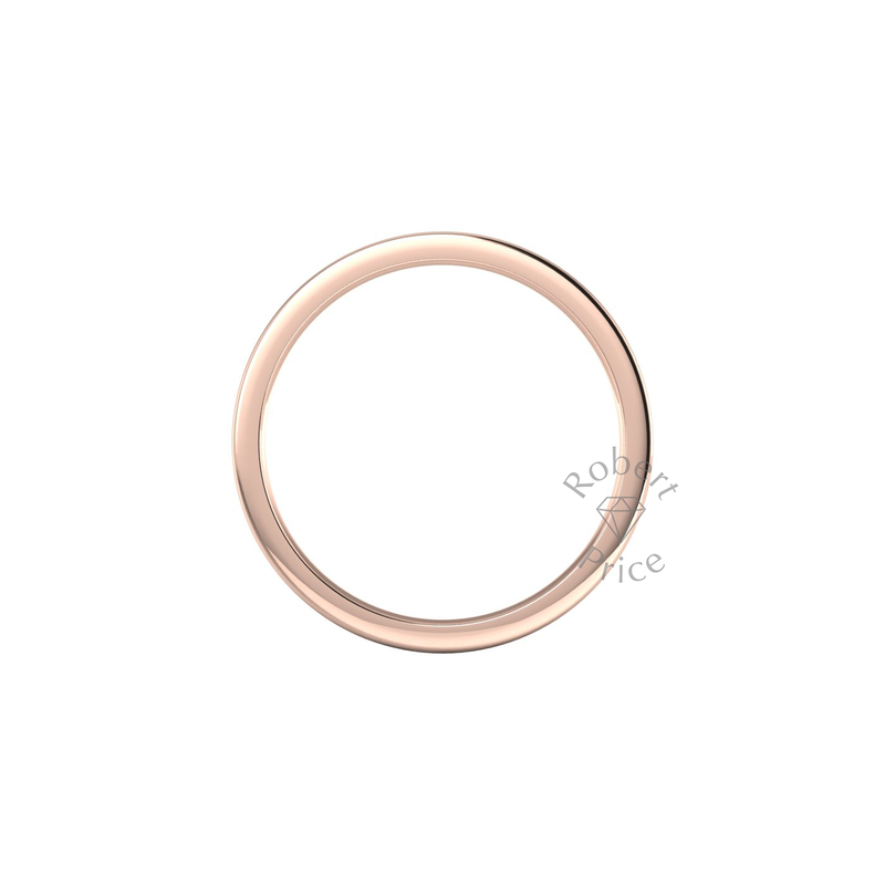 Flat Court Standard Wedding Ring in 18ct Rose Gold (4mm)