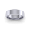 Flat Court Standard Wedding Ring in Platinum (5mm)