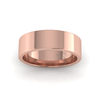 Flat Court Standard Wedding Ring in 9ct Rose Gold (6mm)