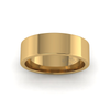 Flat Court Standard Wedding Ring in 18ct Yellow Gold (6mm)