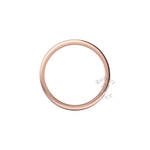 Flat Court Standard Wedding Ring in 9ct Rose Gold (6mm)