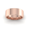 Flat Court Standard Wedding Ring in 18ct Rose Gold (7mm)