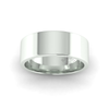 Flat Court Standard Wedding Ring in 9ct White Gold (7mm)