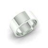 Flat Court Standard Wedding Ring in 9ct White Gold (8mm)
