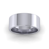 Flat Court Standard Wedding Ring in Platinum (8mm)