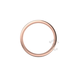 Flat Court Standard Wedding Ring in 9ct Rose Gold (8mm)