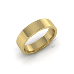 Flat Court Heavy Wedding Ring in 9ct Yellow Gold (5mm)