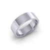 Flat Court Heavy Wedding Ring in Platinum (6mm)