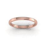 Soft Court Standard Wedding Ring in 9ct Rose Gold (2mm)