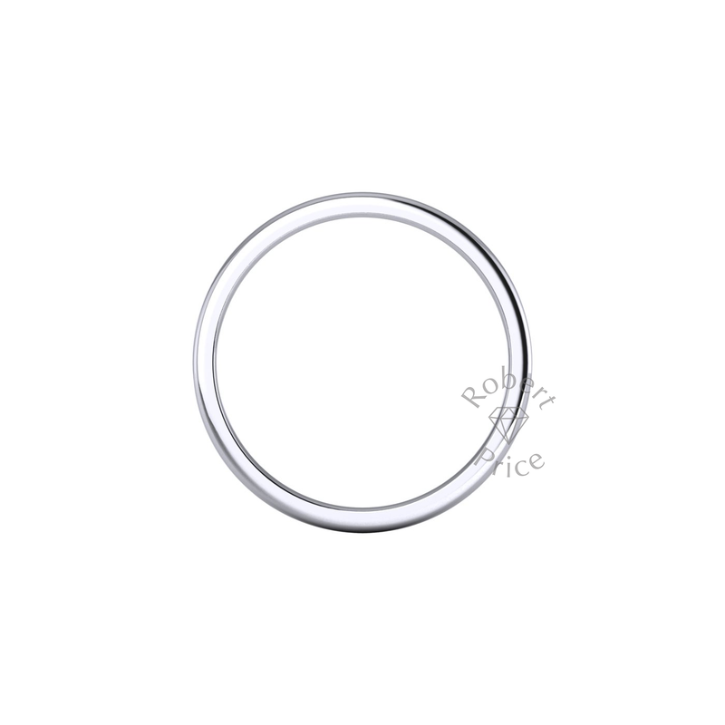 Soft Court Standard Wedding Ring in Platinum (2mm)