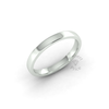 Soft Court Standard Wedding Ring in 9ct White Gold (2.5mm)