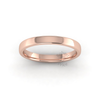 Soft Court Standard Wedding Ring in 18ct Rose Gold (2.5mm)
