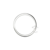 Soft Court Standard Wedding Ring in 18ct White Gold (3mm)
