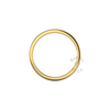 Soft Court Standard Wedding Ring in 18ct Yellow Gold (3mm)