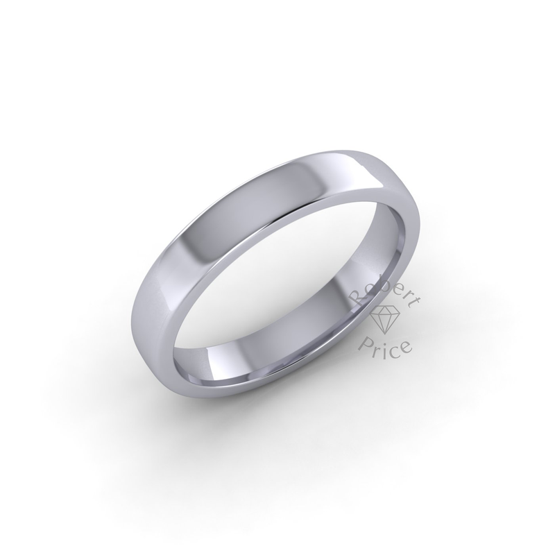 Soft Court Standard Wedding Ring in Platinum (3.5mm)