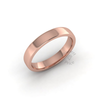 Soft Court Standard Wedding Ring in 9ct Rose Gold (3.5mm)
