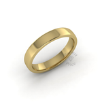 Soft Court Standard Wedding Ring in 9ct Yellow Gold (3.5mm)