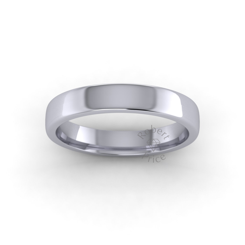 Soft Court Standard Wedding Ring in Platinum (3.5mm)