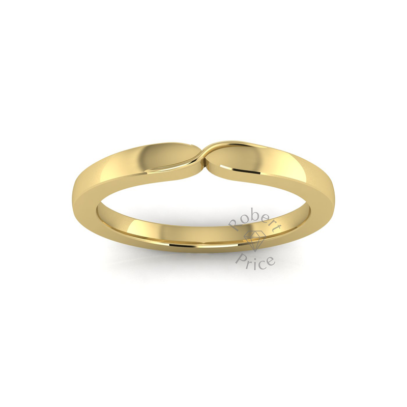 Plain Twist Wedding Ring in 18ct Yellow Gold (0.15 ct.)
